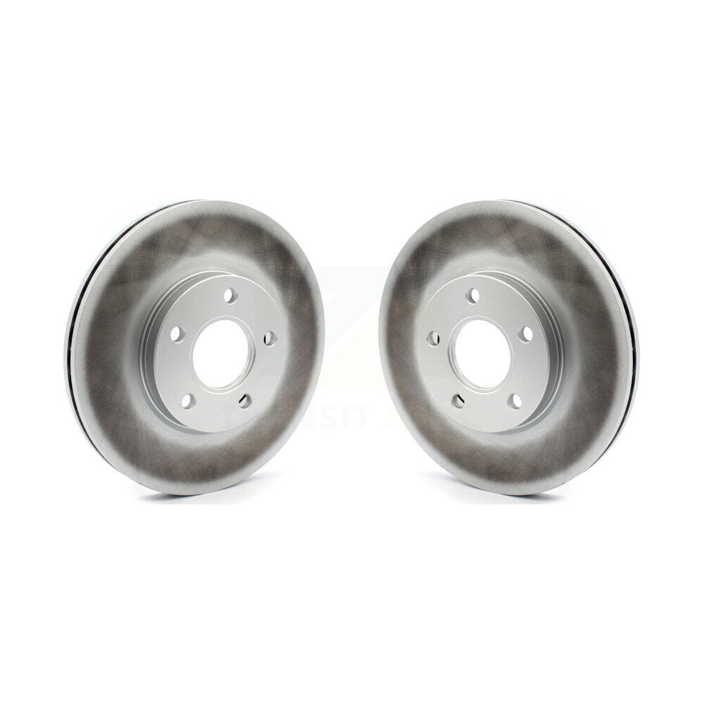 Coated Disc Brake Rotors Front Pair For 2010-2013 Ford Transit Connect