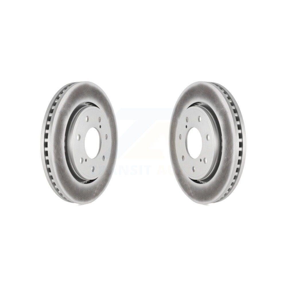Coated Disc Brake Rotors Front Pair For 2010-2014 Ford F-150 With 7 Lug Wheels