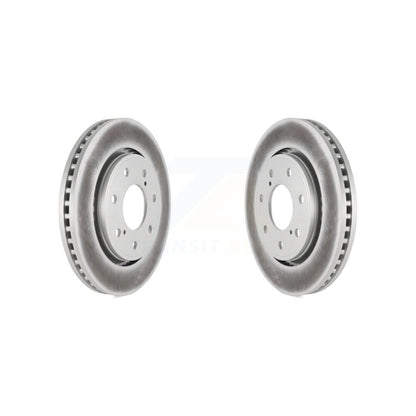 Coated Disc Brake Rotors Front Pair For 2010-2014 Ford F-150 With 7 Lug Wheels
