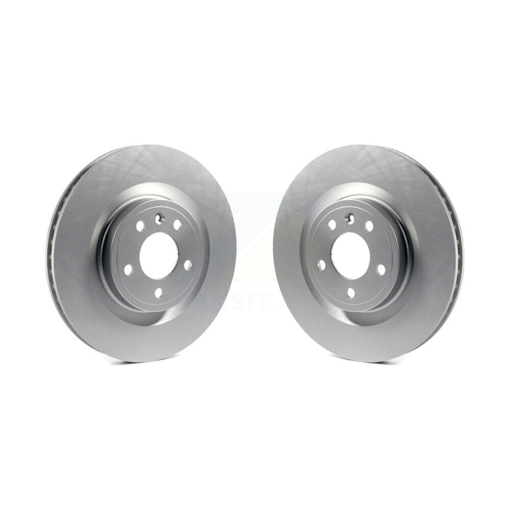 Coated Disc Brake Rotors Front Pair For Ford Mustang