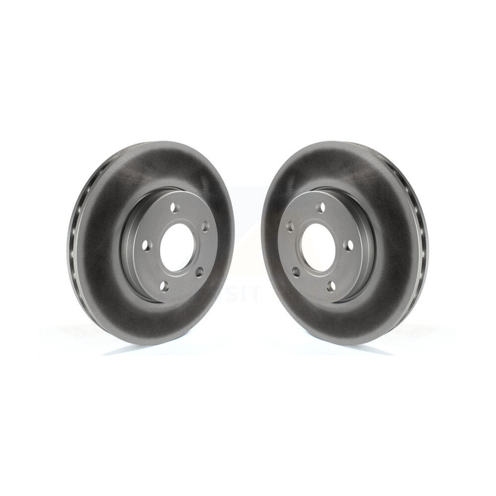 Coated Disc Brake Rotors Front Pair For Ford Focus C-Max