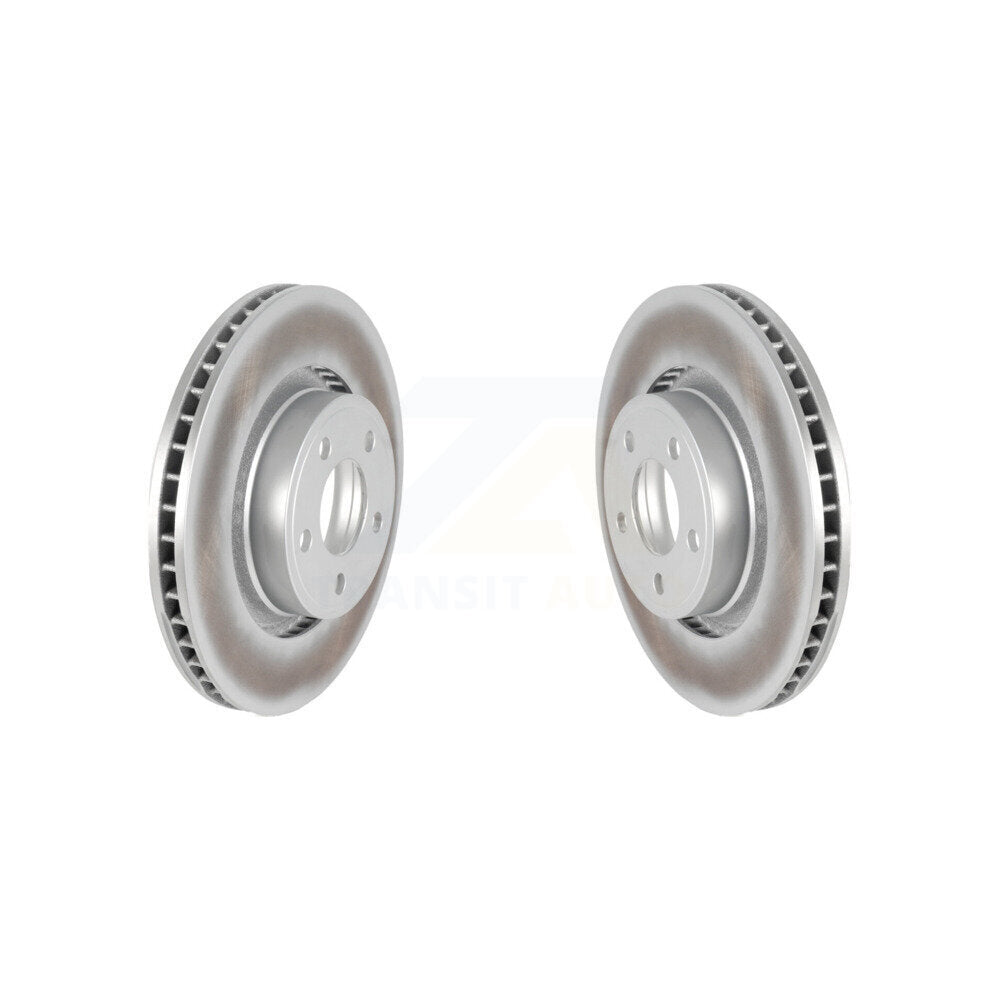 Coated Disc Brake Rotors Front Pair For Ford Mustang