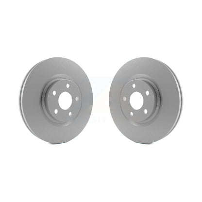 Coated Brake Rotor Front Pair For Ford Edge Lincoln Continental Police Responder