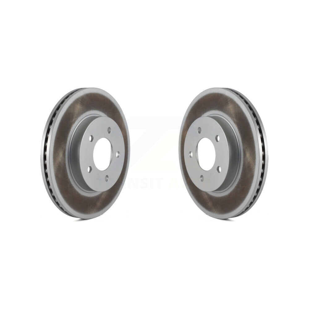 Coated Disc Brake Rotor Front Pair For Chrysler Intrepid Dodge 300M Concorde LHS