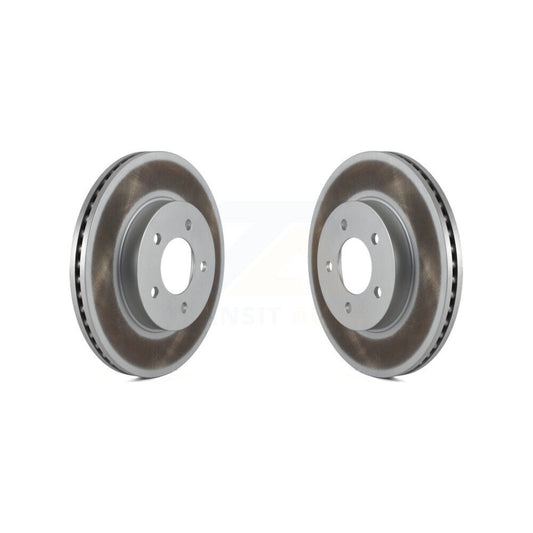 Coated Disc Brake Rotor Front Pair For Chrysler Intrepid Dodge 300M Concorde LHS