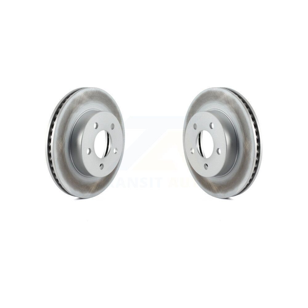 Coated Disc Brake Rotors Front Pair For 2002-2007 Jeep Liberty