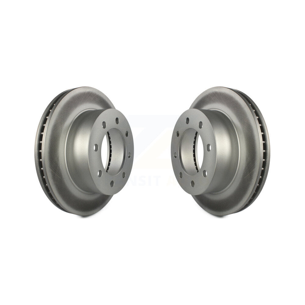 Coated Disc Brake Rotors Front Pair For Dodge Ram 1500 3500 2500
