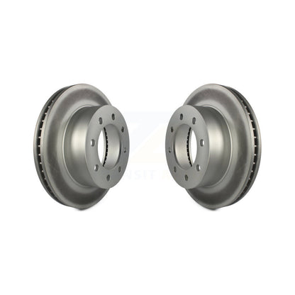 Coated Disc Brake Rotors Front Pair For Dodge Ram 1500 3500 2500