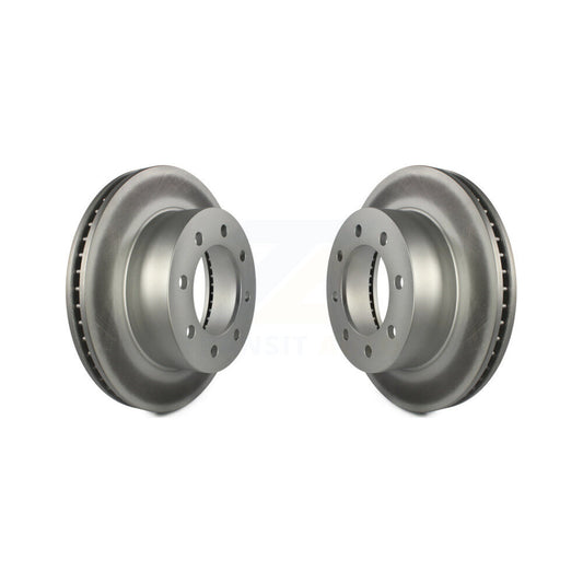 Coated Disc Brake Rotors Front Pair For Dodge Ram 1500 3500 2500