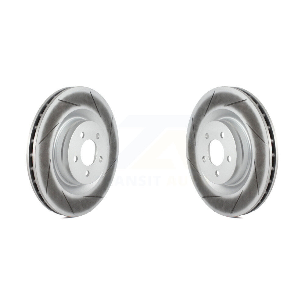 Coated Brake Rotors Front Pair For Dodge Charger Chrysler 300 Challenger Magnum