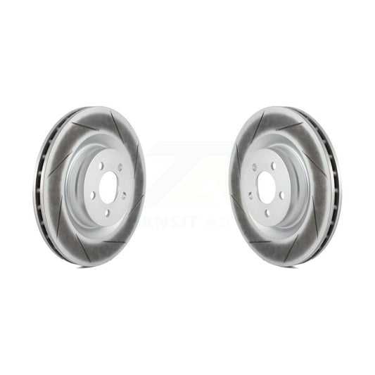 Coated Brake Rotors Front Pair For Dodge Charger Chrysler 300 Challenger Magnum
