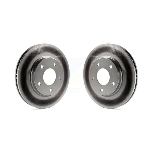 Coated Disc Brake Rotors Front Pair For Mitsubishi Lancer Dodge Caliber