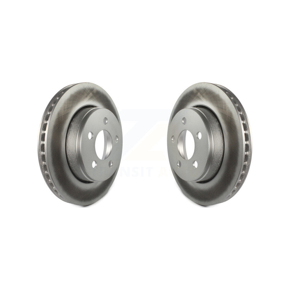 Coated Disc Brake Rotors Front Pair For Jeep Liberty Dodge Nitro