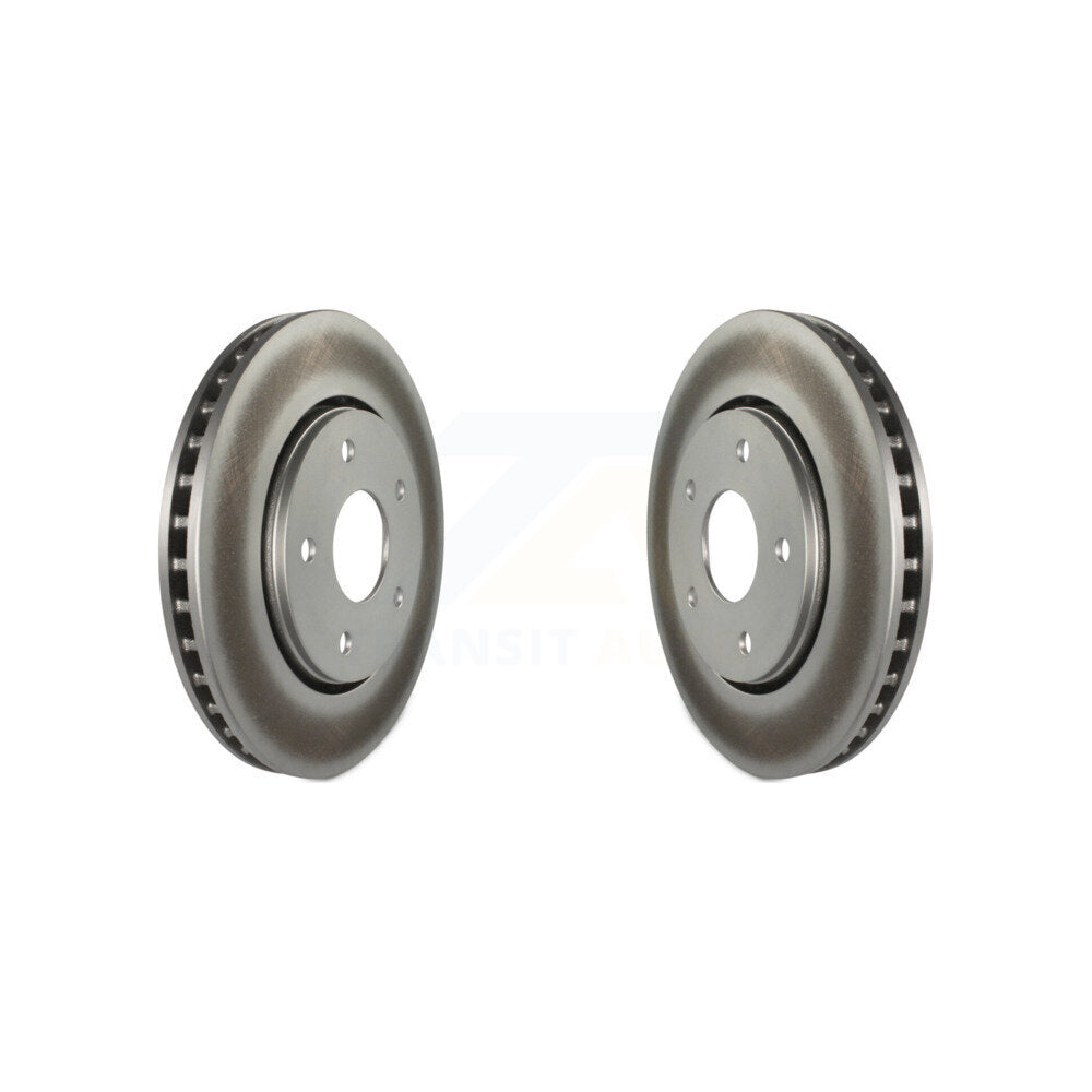 Coat Brake Rotors Front Pair For Dodge Grand Caravan Journey Chrysler Town & Ram