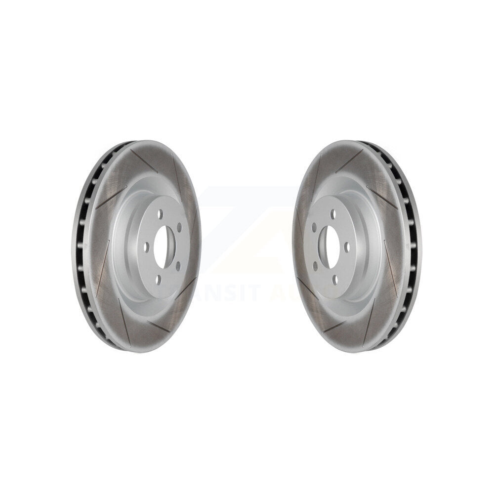 Coated Brake Rotors Front Pair For Dodge Charger Chrysler 300 Challenger Magnum