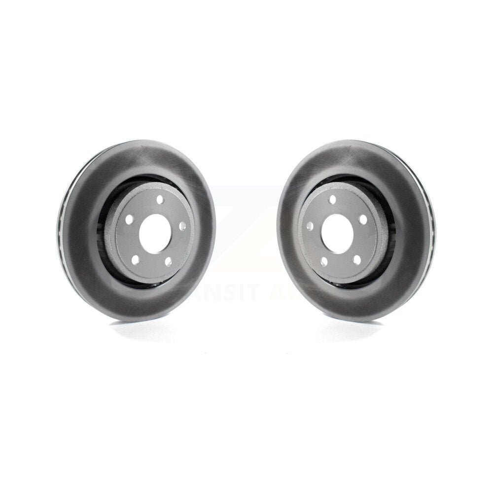 Coated Disc Brake Rotors Front Pair For Jeep Grand Cherokee Dodge Durango WK