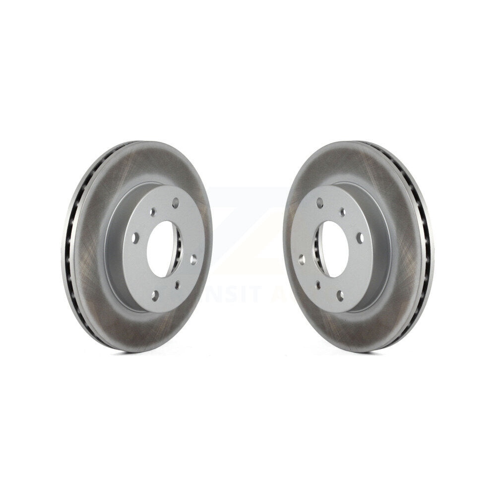 Coated Brake Rotor Front Pair For Nissan Sentra 240SX Axxess Stanza INFINITI G20