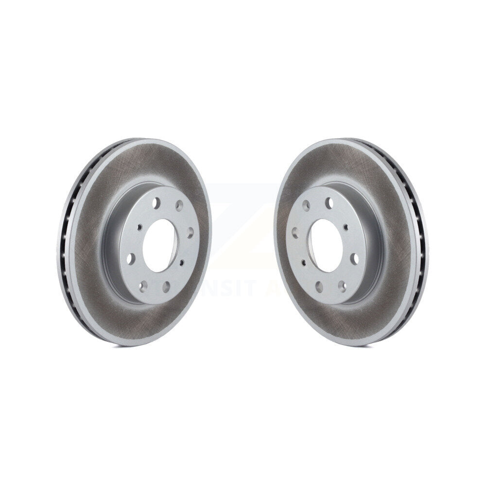Coated Disc Brake Rotors Front Pair For Honda Civic del Sol CRX