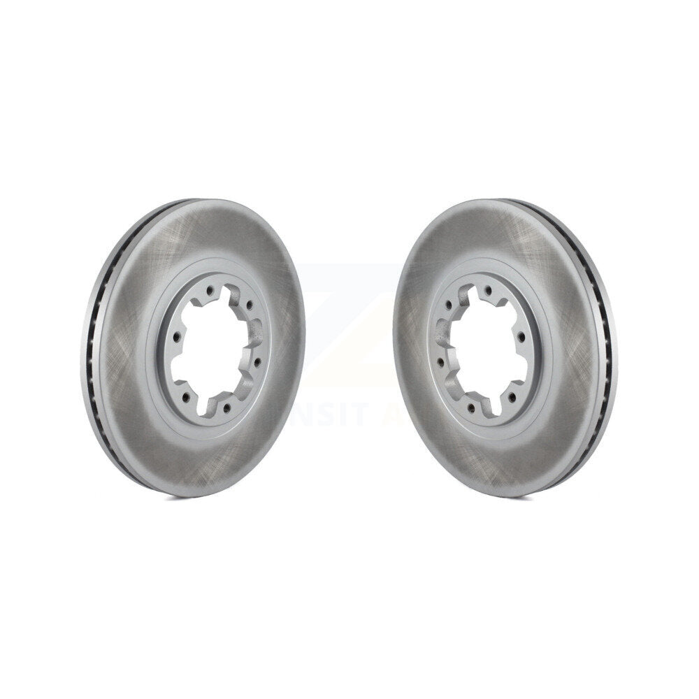 Coated Disc Brake Rotors Front Pair For Nissan Pathfinder INFINITI QX4