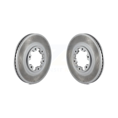 Coated Disc Brake Rotors Front Pair For Nissan Pathfinder INFINITI QX4