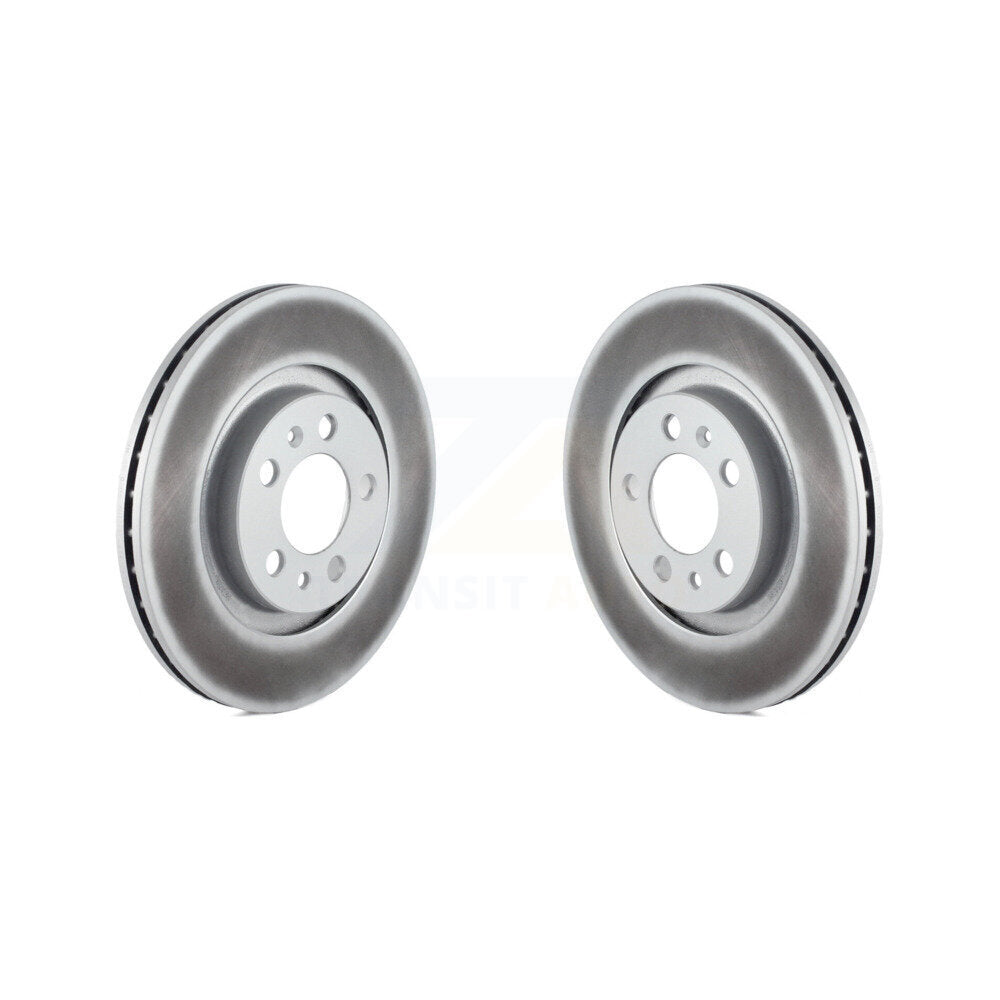 Coated Disc Brake Rotors Front Pair For Volkswagen Jetta Golf Beetle City