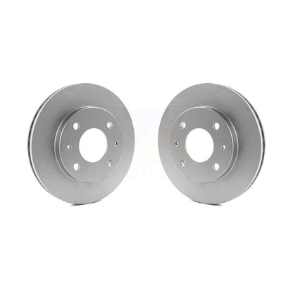Coated Disc Brake Rotors Front Pair For Mitsubishi Lancer Galant