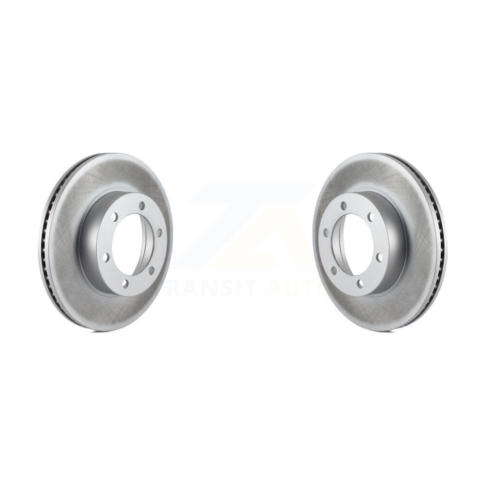 Coated Disc Brake Rotors Front Pair For Toyota Tundra Sequoia