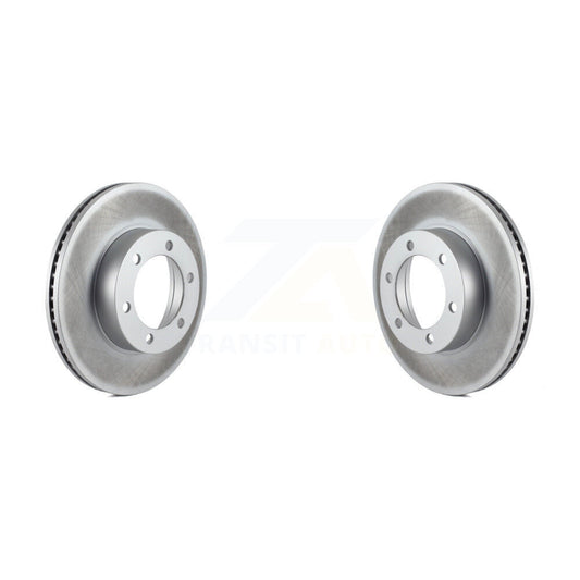 Coated Disc Brake Rotors Front Pair For Toyota Tundra Sequoia