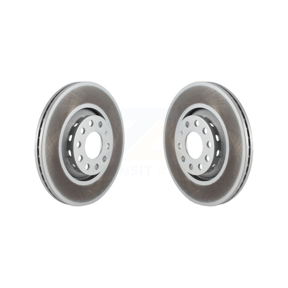 Coated Disc Brake Rotors Front Pair For Audi A4 Quattro A6 A8 S6 S4