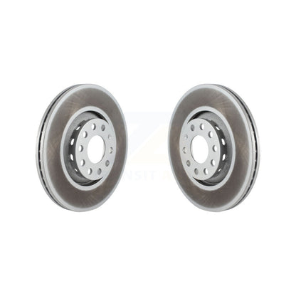 Coated Disc Brake Rotors Front Pair For Audi A4 Quattro A6 A8 S6 S4