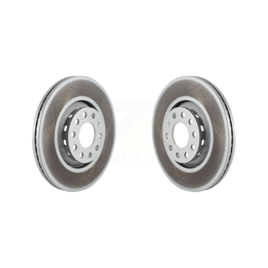 Coated Disc Brake Rotors Front Pair For Audi A4 Quattro A6 A8 S6 S4