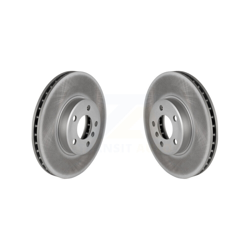 Coated Disc Brake Rotors Front Pair For BMW X5