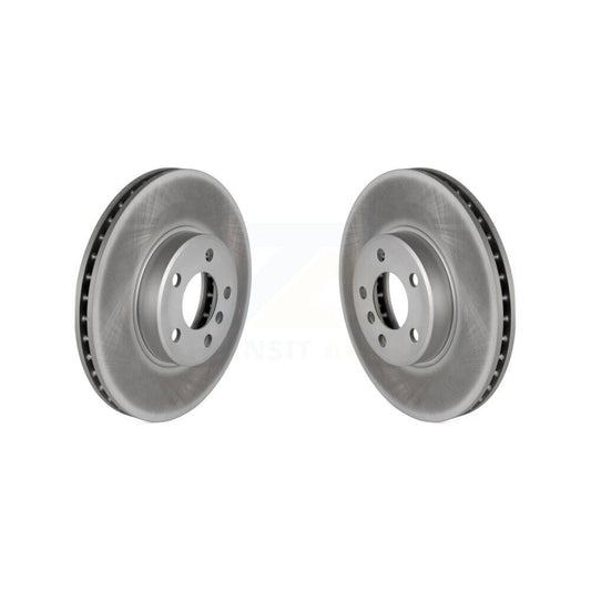 Coated Disc Brake Rotors Front Pair For BMW X5