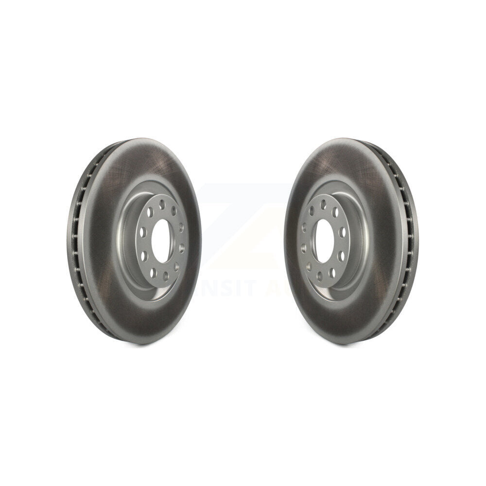 Coated Disc Brake Rotors Front Pair For Audi A4 Quattro Allroad A6 S4 S6