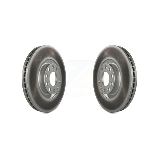 Coated Disc Brake Rotors Front Pair For Audi A4 Quattro Allroad A6 S4 S6