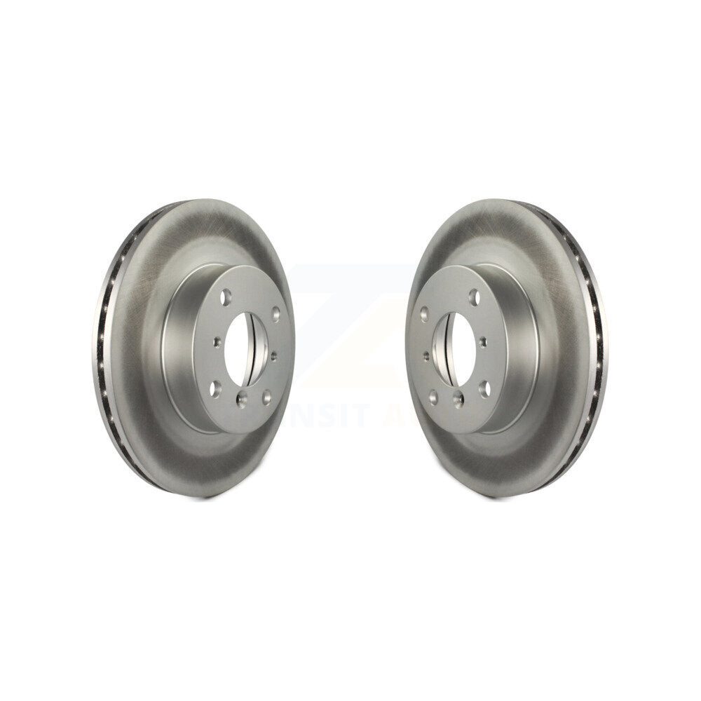 Coated Disc Brake Rotors Front Pair For Suzuki Aerio Esteem