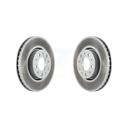 Coated Disc Brake Rotors Front Pair For Volvo S60 XC70 V70 S80