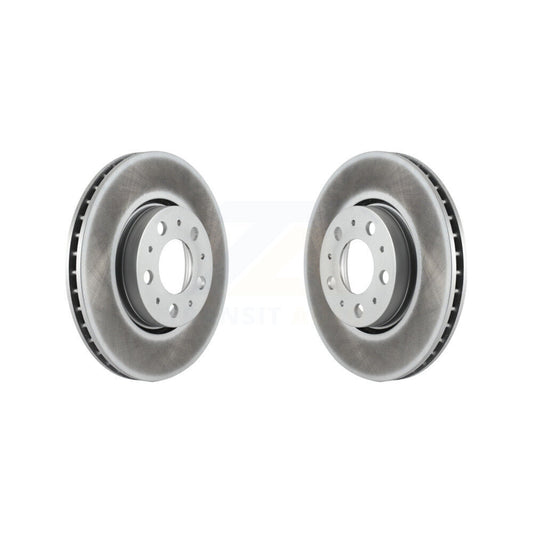 Coated Disc Brake Rotors Front Pair For Volvo S60 XC70 V70 S80