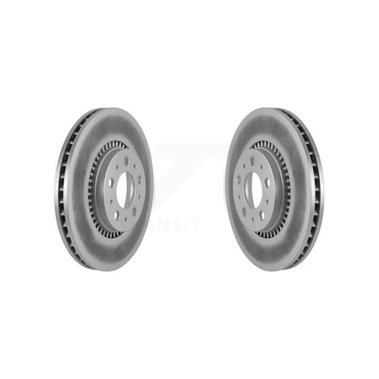 Coated Disc Brake Rotors Front Pair For Volvo S60 XC70 V70 S80