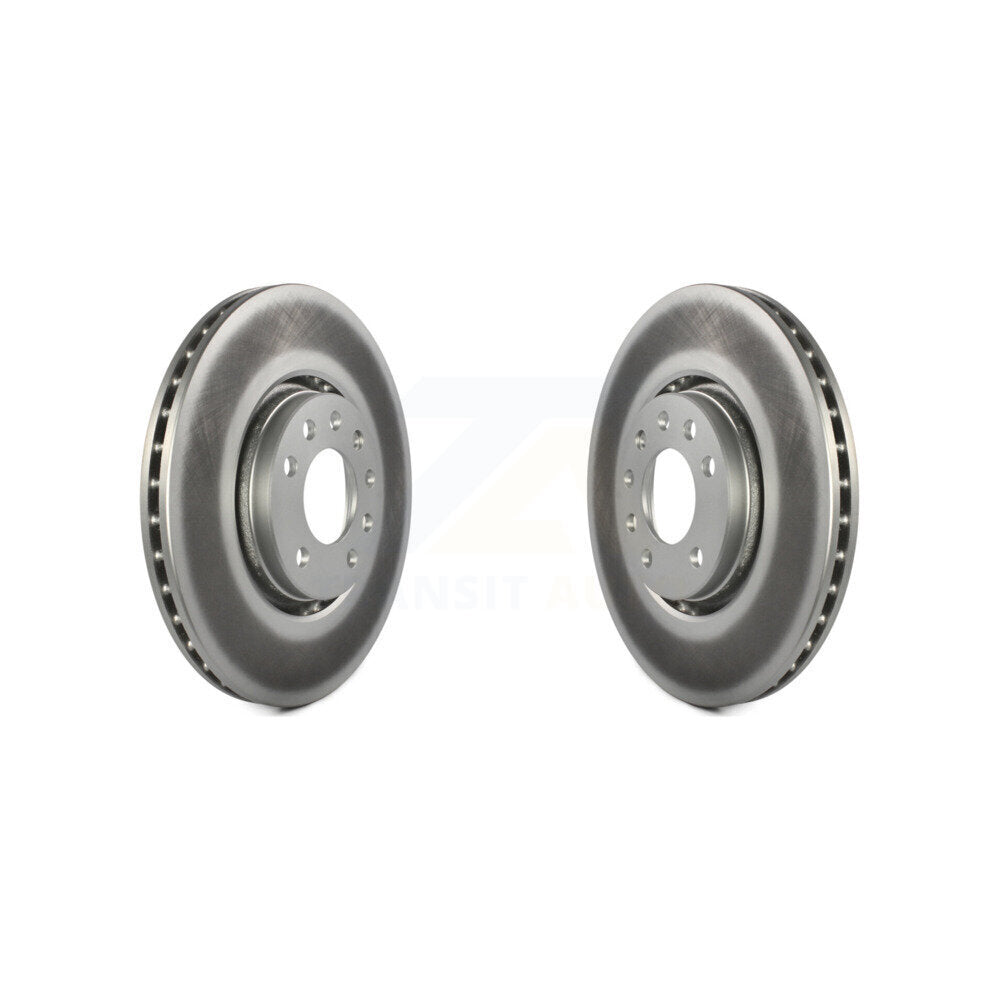 Coated Disc Brake Rotors Front Pair For Saturn Astra Saab 9-5 9-3