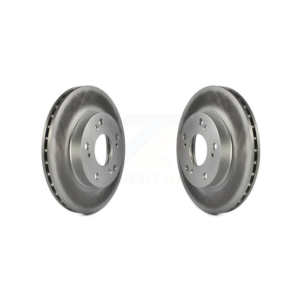 Coated Disc Brake Rotors Front Pair For Honda Civic Acura RSX CR-Z