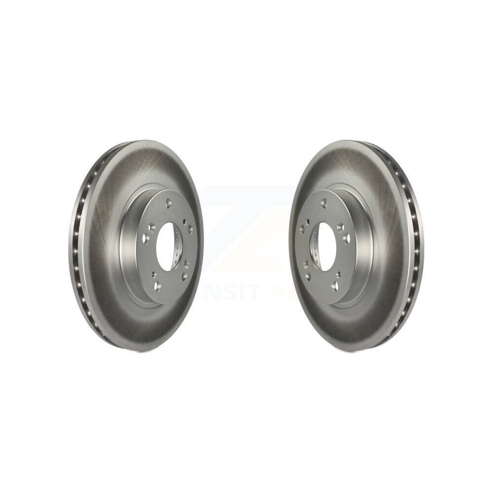 Coated Disc Brake Rotors Front Pair For 2002-2004 Honda CR-V