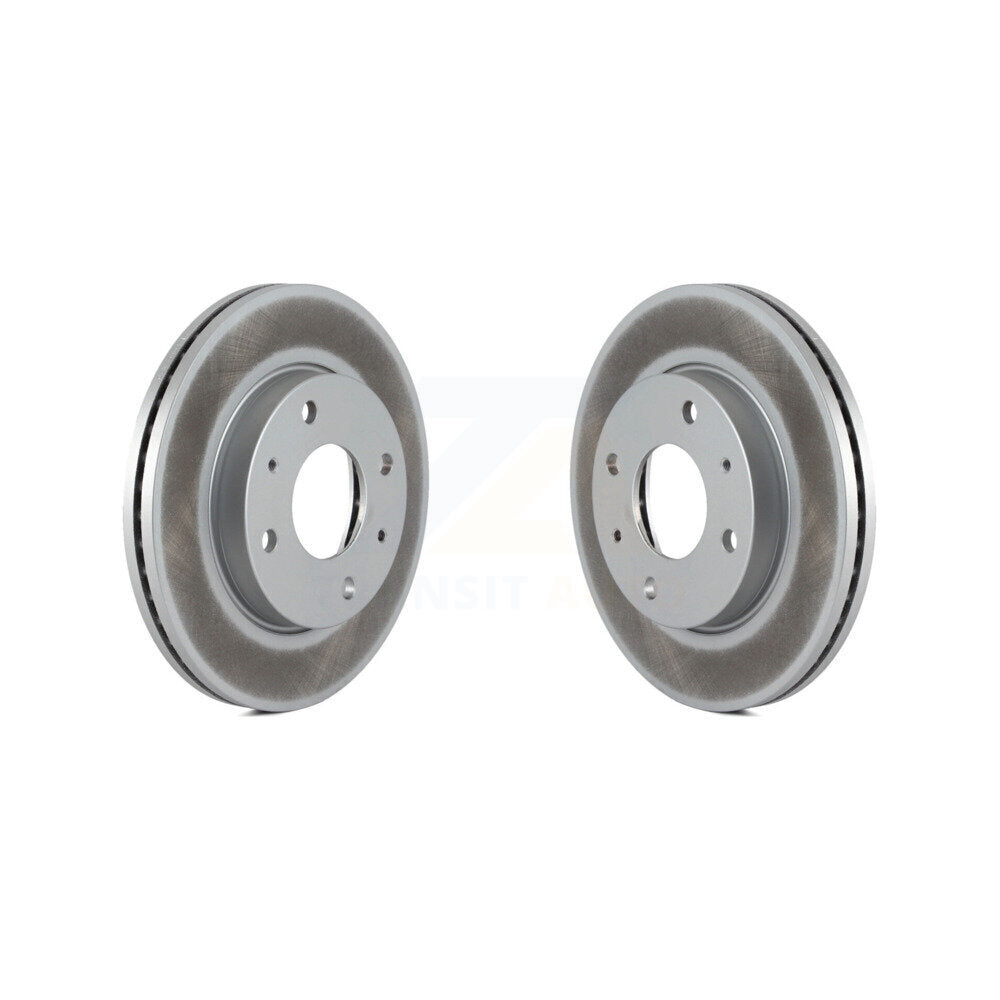 Coat Disc Brake Rotors Front Pair For Hyundai Elantra Sonata Kia Optima Magentis