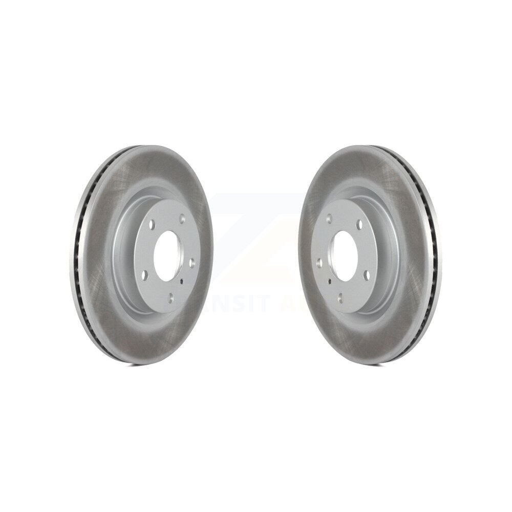 Coated Disc Brake Rotors Front Pair For INFINITI G35 Nissan 350Z