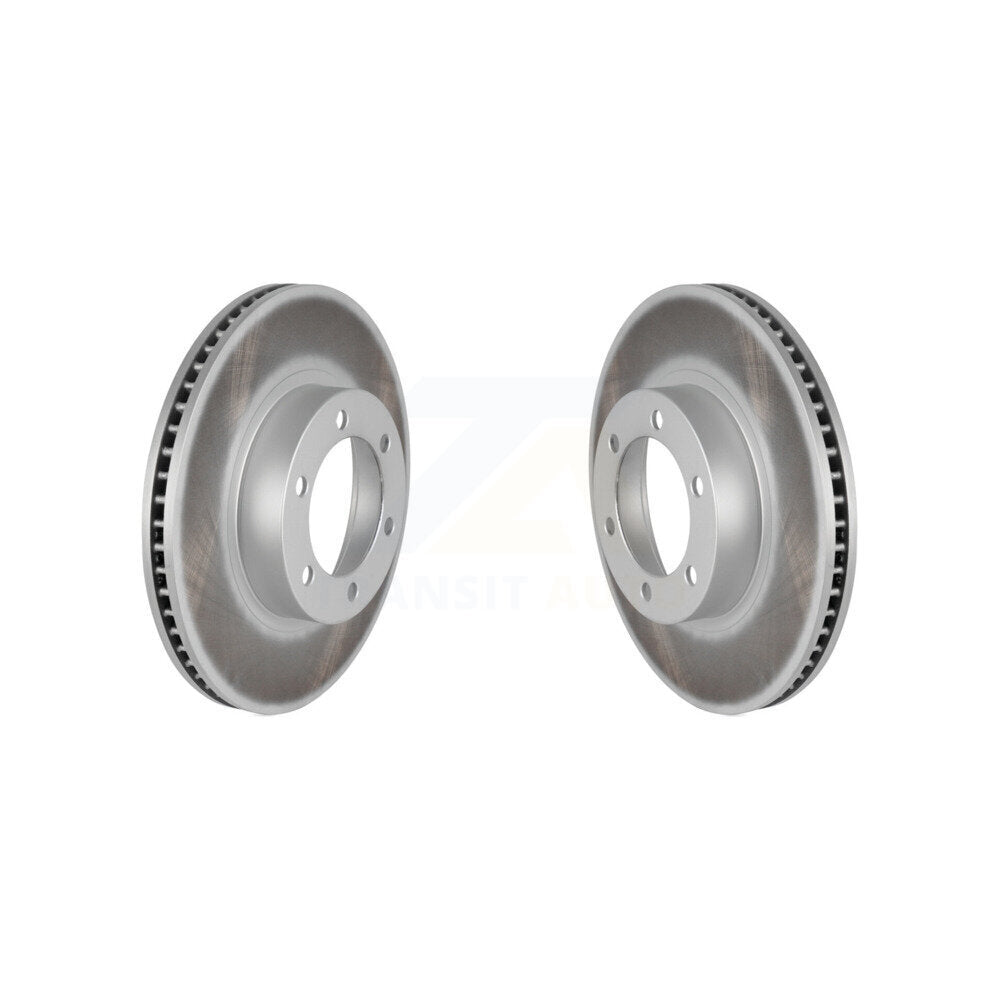 Coated Disc Brake Rotors Front Pair For Toyota 4Runner Lexus GX470