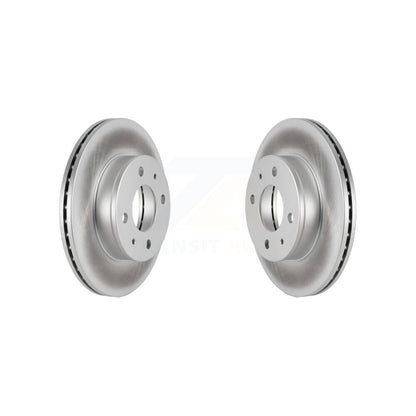 Coated Disc Brake Rotors Front Pair For Hyundai Accent