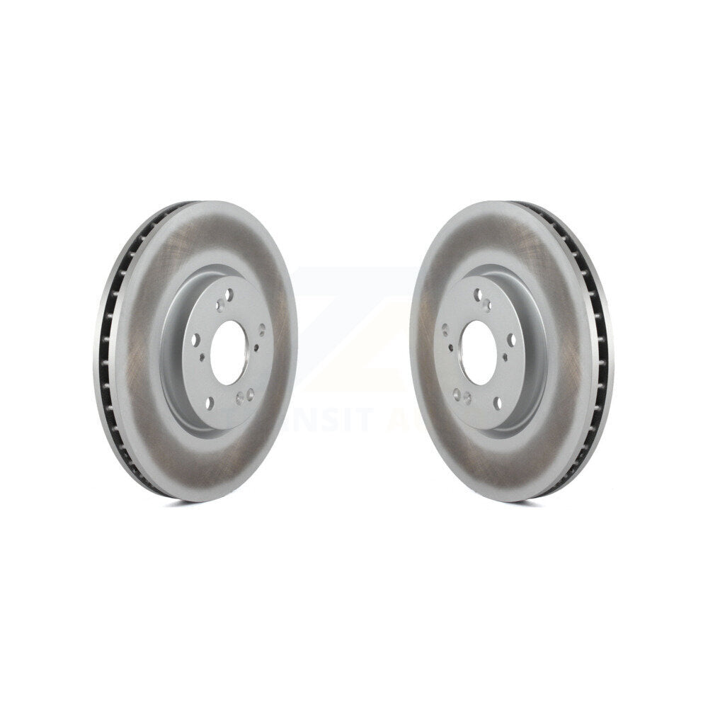 Coated Disc Brake Rotor Front Pair For 2004-2005 Acura TL Automatic transmission