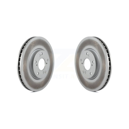 Coated Disc Brake Rotor Front Pair For 2004-2005 Acura TL Automatic transmission