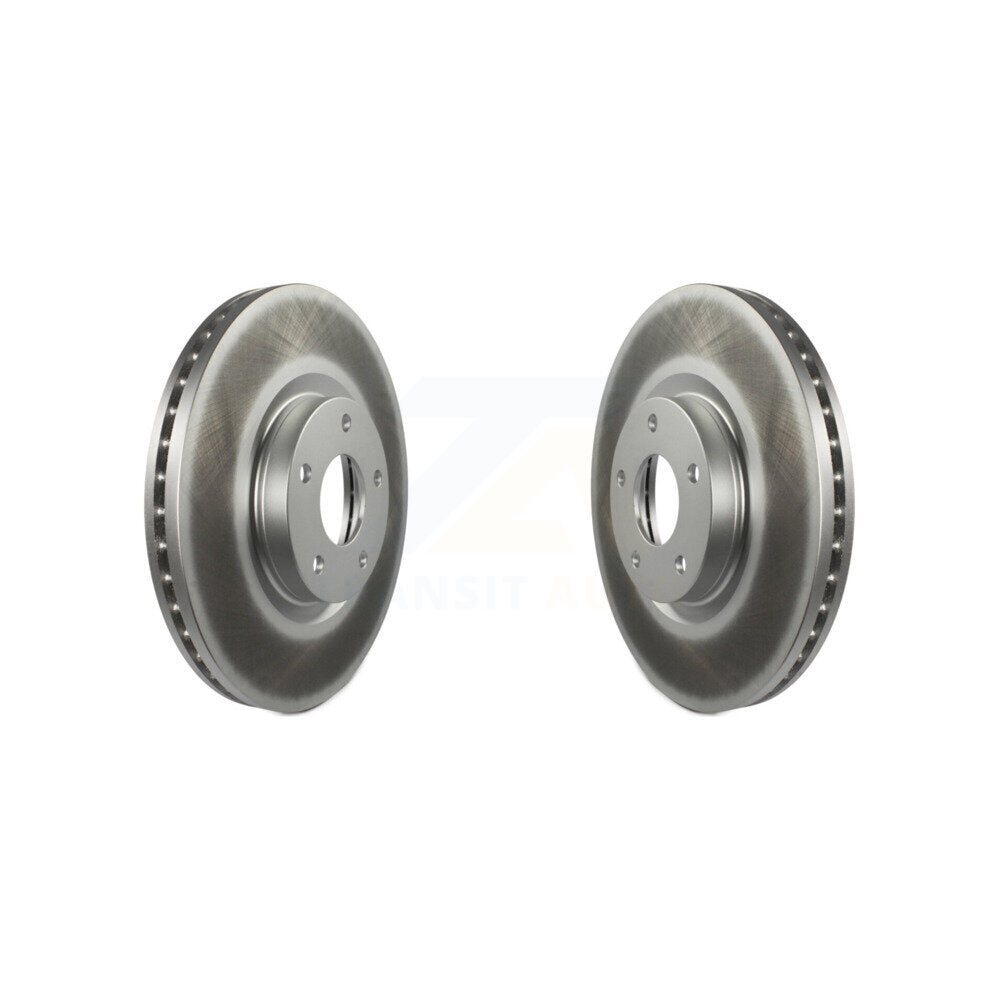 Coated Brake Rotor Front Pair For Nissan Altima Murano INFINITI Maxima FX35 FX45