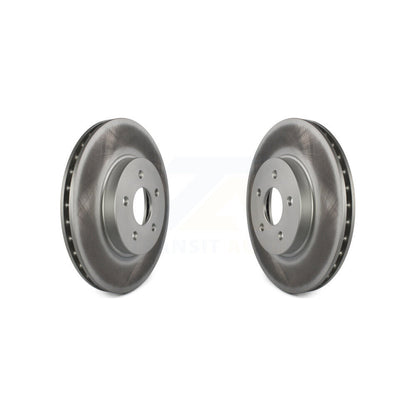 Coated Disc Brake Rotors Front Pair For 2002-2008 Jaguar X-Type